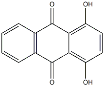 1,4-DIHYDROXYLANTHRAQUINONE Struktur