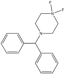 4,4-DIFLUORO-(DIPHENYLMETHYL)-PIPERAZIN Struktur