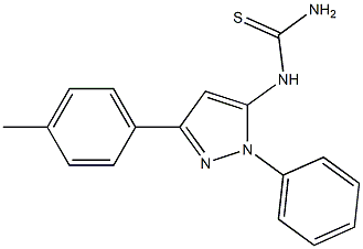 1-(1-phenyl-3-p-tolyl-1H-pyrazol-5-yl)thiourea Struktur