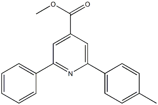 methyl 2-phenyl-6-p-tolylpyridine-4-carboxylate Struktur