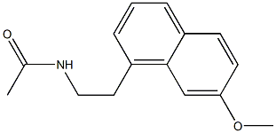 N-(2-(7-methoxynaphthalen-1-yl)ethyl)acetamide Struktur