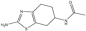 ()-6-ACETAMIDO-2-AMINO-4,5,6,7-TETRA-HYDROBENZOTHIAZOL Struktur