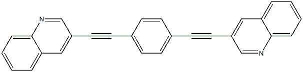 1,4-BIS(3-QUINOLYLETHYNYL)BENZENE Struktur