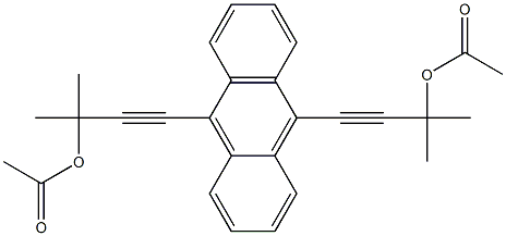 9,10-BIS(3-ACETOXY-3-METHYLBUT-1-YNYL)ANTHRACENE Struktur