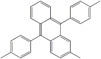 9,10-BIS(4-METHYLPHENYL)-2-METHYLANTHRACENE Struktur