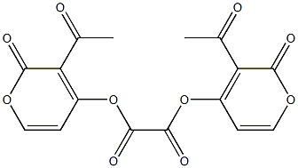 OXALIC ACID BIS(3-ACETYL-2-OXO-2H-PYRAN-4-YL) ESTER Struktur