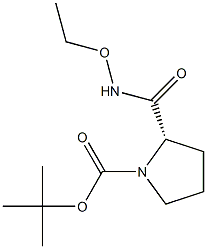 Boc-L-proline N,O-dimethylhydroxyamide Struktur