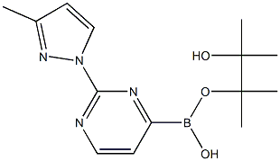 2-(3-METHYL-1H-PYRAZOL-1-YL)PYRIMIDINE-4-BORONIC ACID PINACOL ESTER Struktur