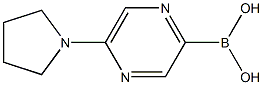 5-(PYRROLIDIN-1-YL)PYRAZINE-2-BORONIC ACID Struktur