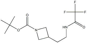 3-[2-(2,2,2-TRIFLUOROACETYLAMINO)ETHYL]AZETIDINE-1-CARBOXYLIC ACID TERT BUTYL ESTER Struktur