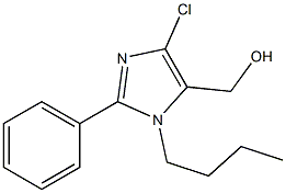 (1-BUTYL-4-CHLORO-2-PHENYL-1H-IMIDAZOL-5-YL)METHANOL Struktur