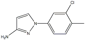 1-(3-CHLORO-4-METHYLPHENYL)-1H-PYRAZOL-3-AMINE Struktur