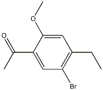 1-(5-BROMO-4-ETHYL-2-METHOXY-PHENYL)-ETHANONE Struktur