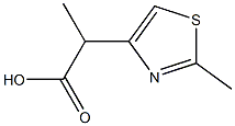 2-(2-METHYL-1,3-THIAZOL-4-YL)PROPANOIC ACID Struktur