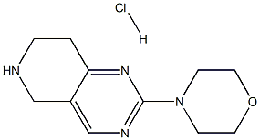 2-MORPHOLIN-4-YL-5,6,7,8-TETRAHYDROPYRIDO[4,3-D]PYRIMIDINE HYDRO CHLORIDE Struktur