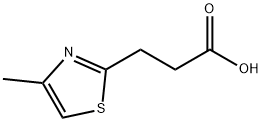 3-(4-METHYL-1,3-THIAZOL-2-YL)PROPANOIC ACID Struktur