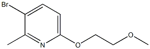 3-BROMO-6-(2-METHOXY-ETHOXY)-2-METHYL-PYRIDINE Struktur