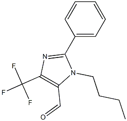 3-BUTYL-2-PHENYL-5-TRIFLUOROMETHYL-3H-IMIDAZOLE-4-CARBALDEHYDE Struktur