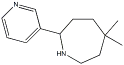 5,5-DIMETHYL-2-PYRIDIN-3-YLAZEPANE Struktur