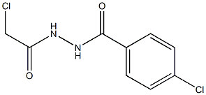 4-chloro-N'-(chloroacetyl)benzohydrazide Struktur