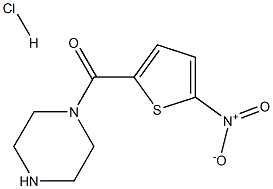 1-[(5-nitrothien-2-yl)carbonyl]piperazine hydrochloride Struktur