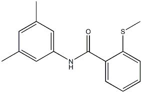 N-(3,5-dimethylphenyl)-2-(methylsulfanyl)benzenecarboxamide Struktur