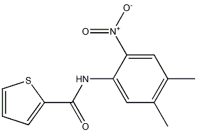 N2-(4,5-dimethyl-2-nitrophenyl)thiophene-2-carboxamide Struktur