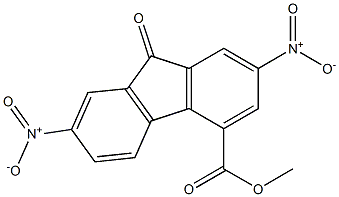 methyl 2,7-dinitro-9-oxo-9H-fluorene-4-carboxylate Struktur