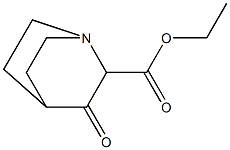 Ethyl azabicyclo[2.2.2]octan-3-one-2-carboxylate Struktur