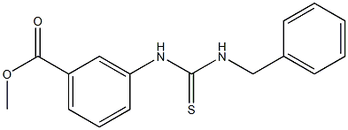 methyl 3-{[(benzylamino)carbothioyl]amino}benzoate Struktur