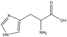 2-amino-3-(1H-imidazol-4-yl)propanoic acid Struktur