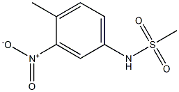 N-(4-methyl-3-nitrophenyl)methanesulfonamide Struktur