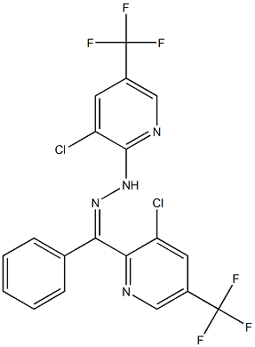 [3-chloro-5-(trifluoromethyl)-2-pyridinyl](phenyl)methanone N-[3-chloro-5-(trifluoromethyl)-2-pyridinyl]hydrazone Struktur