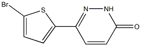 6-(5-bromo-2-thienyl)-2,3-dihydropyridazin-3-one Struktur