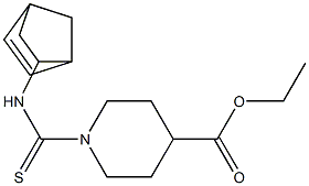 ethyl 1-[(bicyclo[2.2.1]hept-5-en-2-ylamino)carbothioyl]piperidine-4-carboxylate Struktur