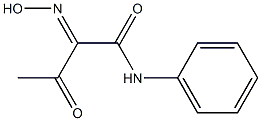 N1-phenyl-2-hydroxyimino-3-oxobutanamide Struktur