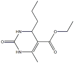 ethyl 6-methyl-2-oxo-4-propyl-1,2,3,4-tetrahydropyrimidine-5-carboxylate Struktur