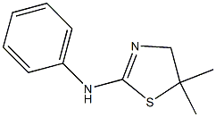 N2-phenyl-5,5-dimethyl-4,5-dihydro-1,3-thiazol-2-amine Struktur