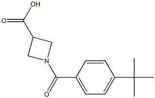 1-[4-(tert-butyl)benzoyl]-3-azetanecarboxylic acid Struktur