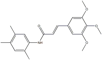 N1-(2,4,5-trimethylphenyl)-3-(3,4,5-trimethoxyphenyl)acrylamide Struktur