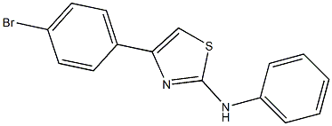 4-(4-bromophenyl)-N-phenyl-1,3-thiazol-2-amine Struktur