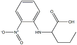 2-(2-nitroanilino)pentanoic acid Struktur