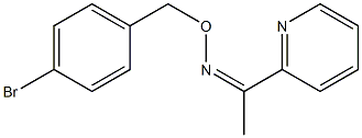 1-(2-pyridinyl)-1-ethanone O-(4-bromobenzyl)oxime Struktur