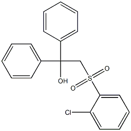 2-[(2-chlorophenyl)sulfonyl]-1,1-diphenyl-1-ethanol Struktur