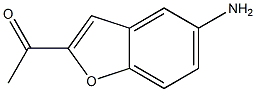 1-(5-aminobenzo[b]furan-2-yl)ethan-1-one Struktur