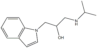 1-(1H-indol-1-yl)-3-(isopropylamino)propan-2-ol Struktur