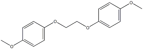 1-methoxy-4-[2-(4-methoxyphenoxy)ethoxy]benzene Struktur