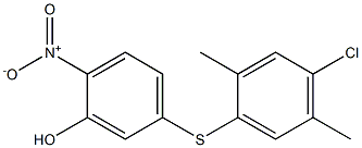 5-[(4-chloro-2,5-dimethylphenyl)thio]-2-nitrophenol Struktur