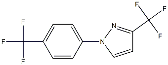 3-(trifluoromethyl)-1-[4-(trifluoromethyl)phenyl]-1H-pyrazole Struktur