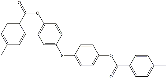 4-({4-[(4-methylbenzoyl)oxy]phenyl}sulfanyl)phenyl 4-methylbenzenecarboxylate Struktur